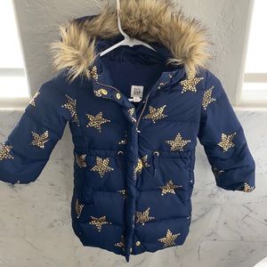 Baby GAP size 3 puffer coat with hood